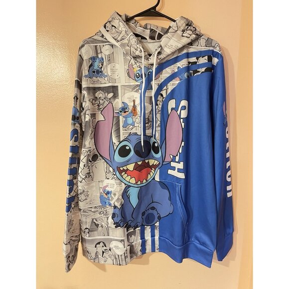 Lilo & Stitch Hoodie, Sweatershirt, Disneyland Shirt,Stitch 3D Hoodie Size Large - Picture 6 of 16